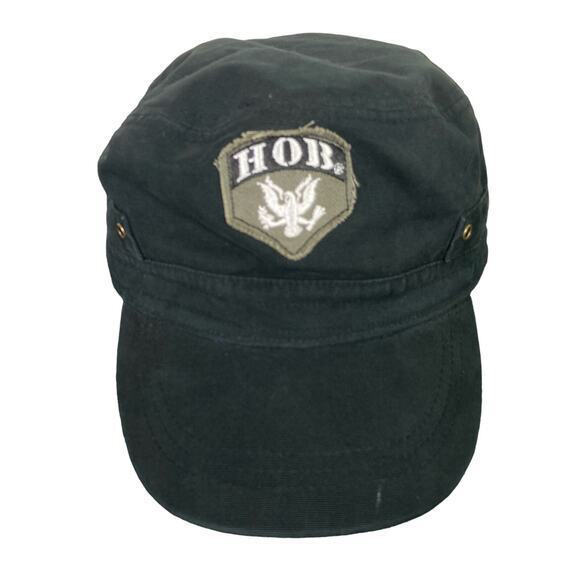 Vintage Blues Style‎ Fitted Cap Black Womens Adjustable with Star Accent - Picture 1 of 9